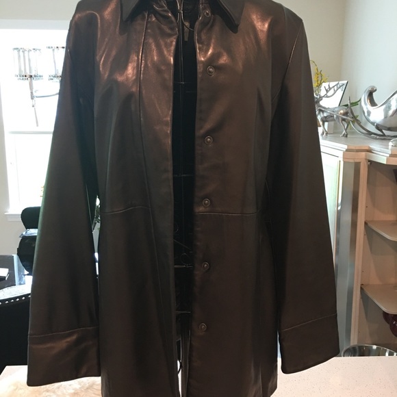 Banana Republic 100 percent leather jacket - Picture 1 of 5